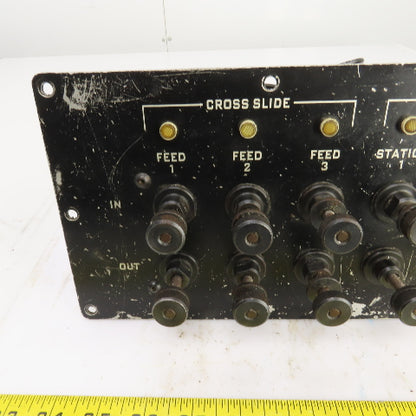 Hardinge AHC Auto Chucker Carriage & Cross Slide Operator Control Panel
