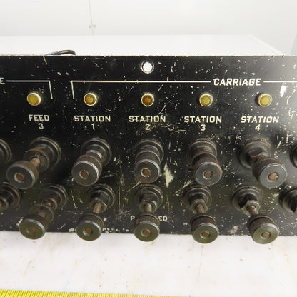 Hardinge AHC Auto Chucker Carriage & Cross Slide Operator Control Panel
