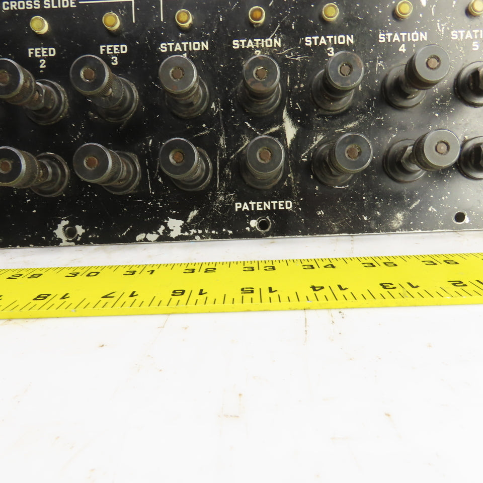 Hardinge AHC Auto Chucker Carriage & Cross Slide Operator Control Panel