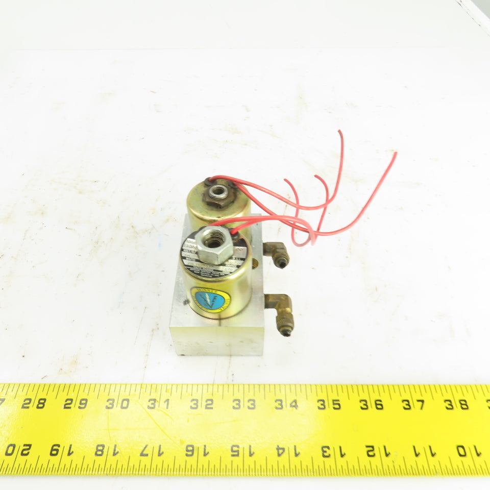 Skinner 2-Way Pneumatic Solenoid Aluminum Valve Manifold 120V From Hardinge AHC