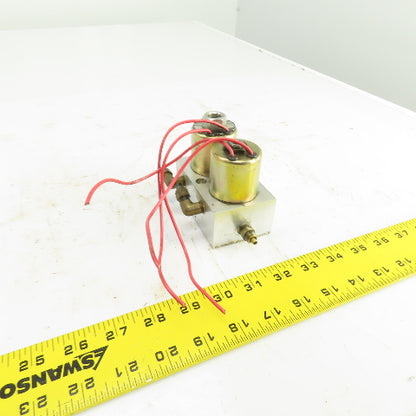 Skinner 2-Way Pneumatic Solenoid Aluminum Valve Manifold 120V From Hardinge AHC