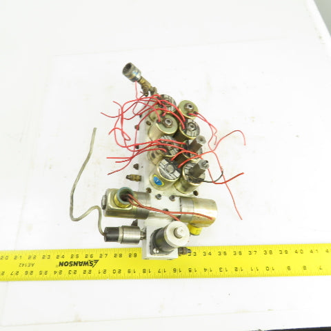 Skinner 8-Way Pneumatic Solenoid Aluminum Valve Manifold 120V 90PSI Hardinge AHC