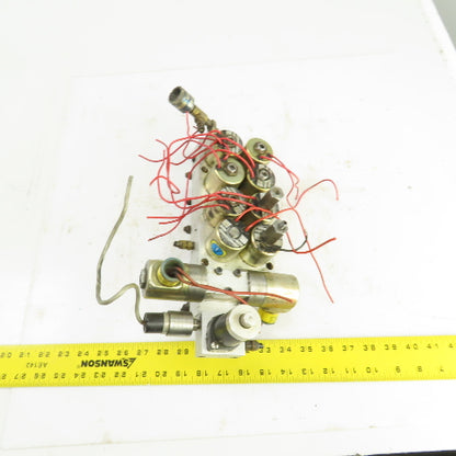 Skinner 8-Way Pneumatic Solenoid Aluminum Valve Manifold 120V 90PSI Hardinge AHC