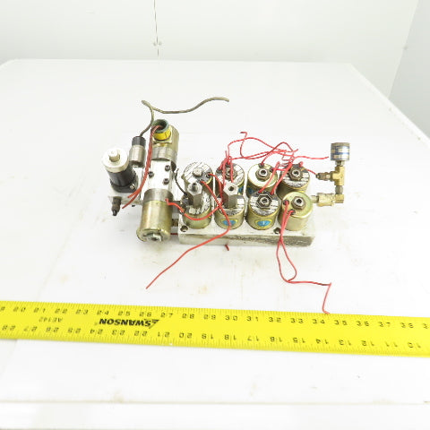 Skinner 8-Way Pneumatic Solenoid Aluminum Valve Manifold 120V 90PSI Hardinge AHC