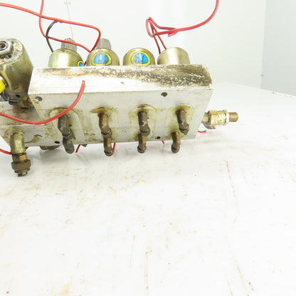 Skinner 8-Way Pneumatic Solenoid Aluminum Valve Manifold 120V 90PSI Hardinge AHC