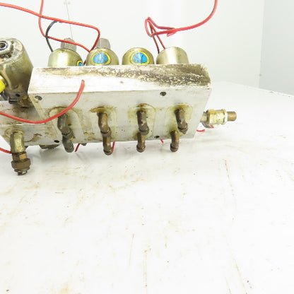 Skinner 8-Way Pneumatic Solenoid Aluminum Valve Manifold 120V 90PSI Hardinge AHC