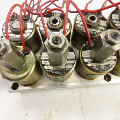 Skinner 8-Way Pneumatic Solenoid Aluminum Valve Manifold 120V 90PSI Hardinge AHC