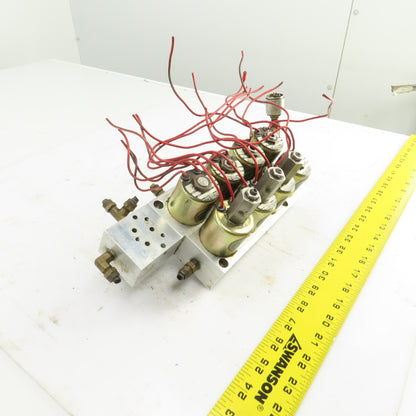 Skinner 8-Way Pneumatic Solenoid Aluminum Valve Manifold 120V 90PSI Hardinge AHC