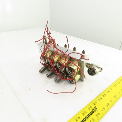 Skinner 8-Way Pneumatic Solenoid Aluminum Valve Manifold 120V 90PSI Hardinge AHC