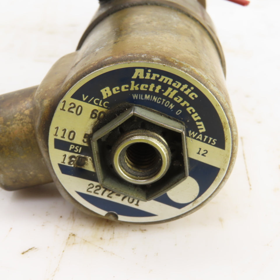 Beckett-Harcum Airmatic 2272-701 120 PSI Pneumatic Solenoid Valve 120V