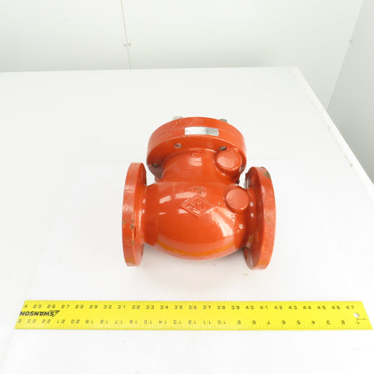 Smith-Cooper Series 17322 3" Flanged Ductile Iron Swing Check Valve 300 CWP