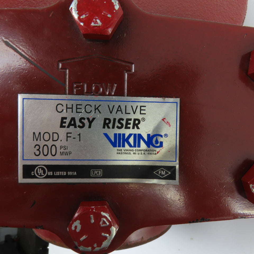 Viking Mod. F-1 Easy Riser 6" Swing Check Valve 300 PSI MWP