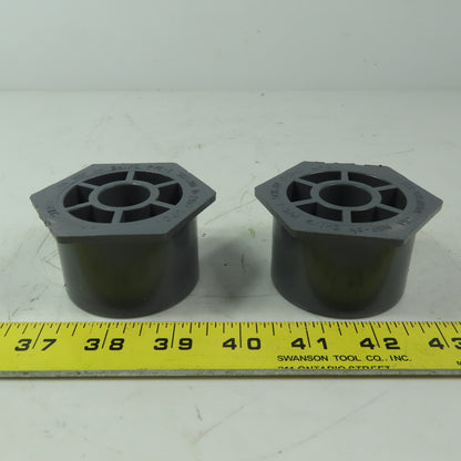 Chentrol/NIBCO PVC 2" Slip  X 1/2" Slip Reducer Bushing SCH80 Lot of 2