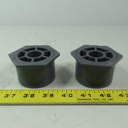 Chentrol/NIBCO PVC 2" Slip  X 1/2" Slip Reducer Bushing SCH80 Lot of 2