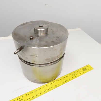 208708-F Vibratory Finishing Tumbling Chamber 7" ID x 12" OD 11-3/4" Tall