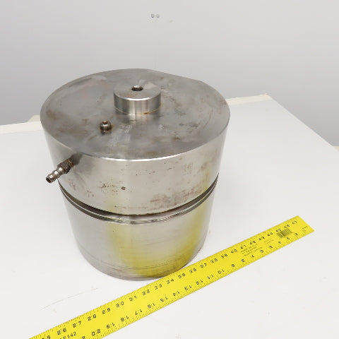 208708-F Vibratory Finishing Tumbling Chamber 7" ID x 12" OD 11-3/4" Tall