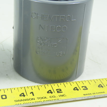Chemtrol/NIBCO 2" Schedule 80 PVC (FPT x S) Female Adapter Coupling Lot of 2