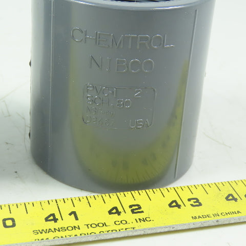 Chemtrol/NIBCO 2" Schedule 80 PVC (FPT x S) Female Adapter Coupling Lot of 2
