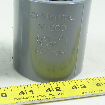 Chemtrol/NIBCO 2" Schedule 80 PVC (FPT x S) Female Adapter Coupling Lot of 2