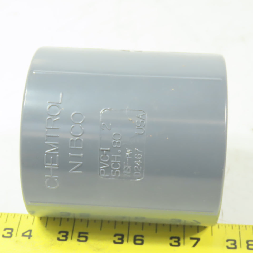Chemtrol/NIBCO 2" Schedule 80 PVC (FPT x S) Female Adapter Coupling Lot of 2