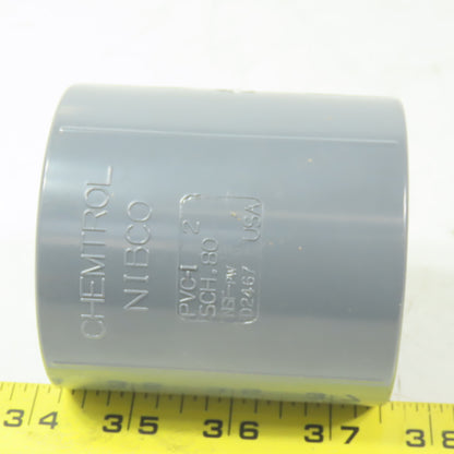 Chemtrol/NIBCO 2" Schedule 80 PVC (FPT x S) Female Adapter Coupling Lot of 2