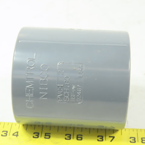 Chemtrol/NIBCO 2" Schedule 80 PVC (FPT x S) Female Adapter Coupling Lot of 2