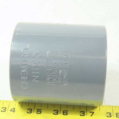 Chemtrol/NIBCO 2" Schedule 80 PVC (FPT x S) Female Adapter Coupling Lot of 2
