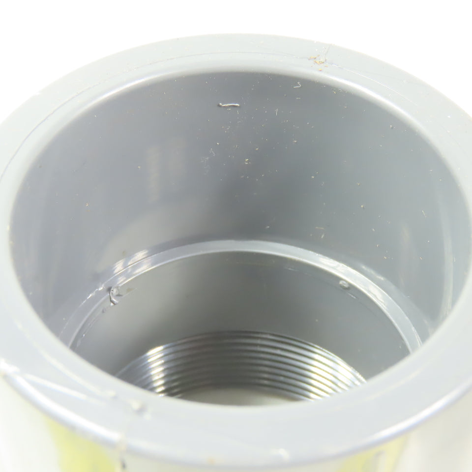 Chemtrol/NIBCO 2" Schedule 80 PVC (FPT x S) Female Adapter Coupling Lot of 2