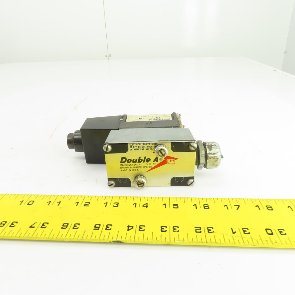 Double A QG-005-C-10B1-TSP Hydraulic Directional Solenoid Valve 115V Coil