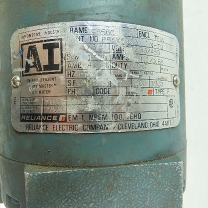 Reliance  1/3 HP Electric Motor 1725RPM 230/460V 3Ph
