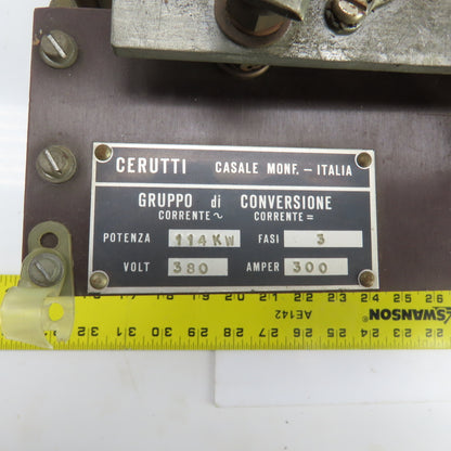 Cerutti 3 Phase Converter 114kW 380V 300A