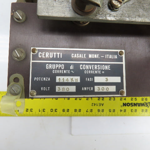 Cerutti 3 Phase Converter 114kW 380V 300A