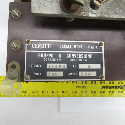 Cerutti 3 Phase Converter 114kW 380V 300A