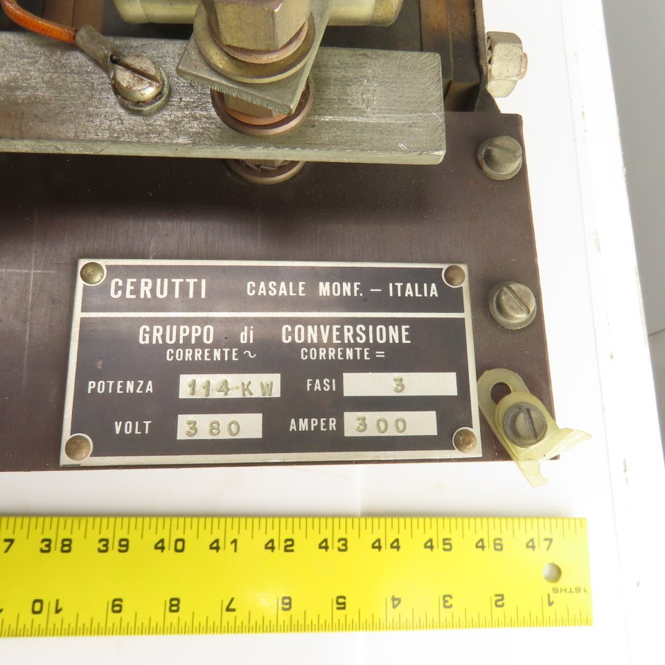 Cerutti 3 Phase Converter 114kW 380V 300A