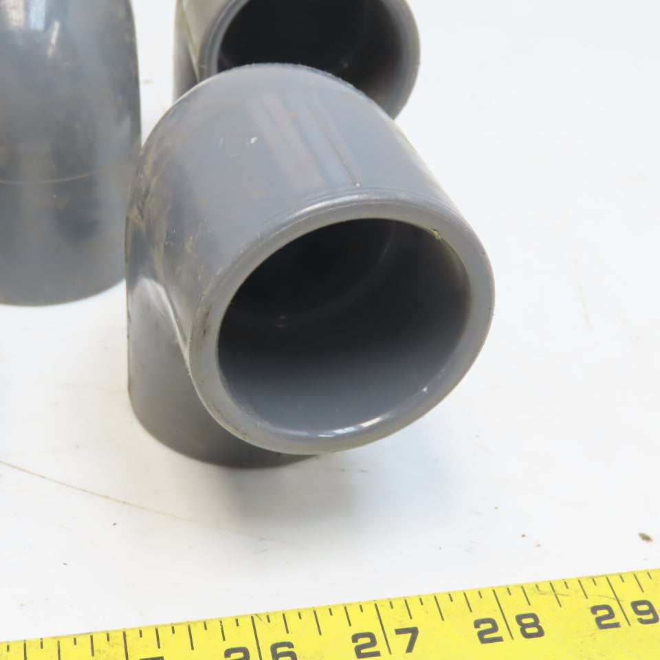 Spears 1-1/2" Slip Glue x 1-1/2" Slip Glue 90° Elbow Gray Sch 80 PVC Lot of 11