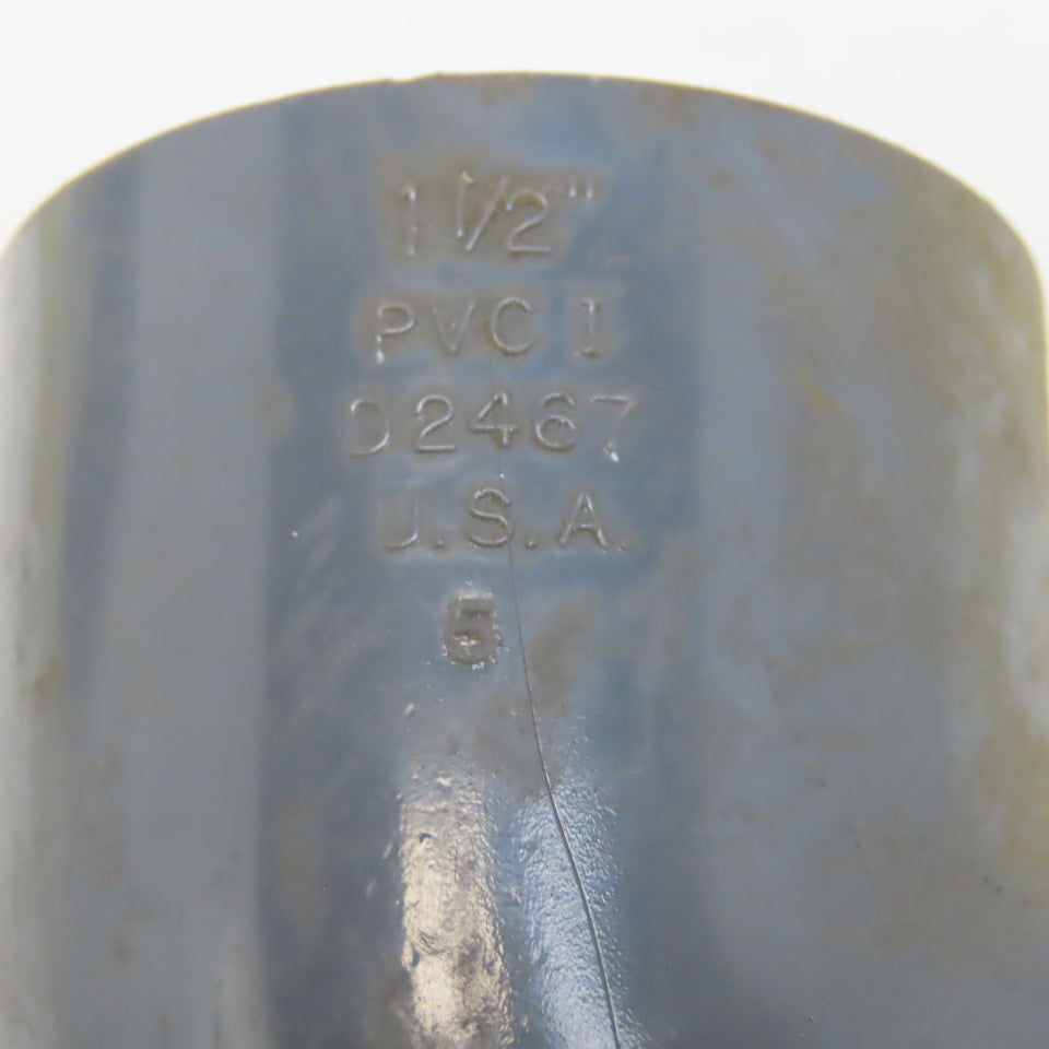 Lasco 1-1/2" Slip Glue x 1-1/2" Slip Glue 90° Elbow Gray Sch 80 PVC Lot of 11