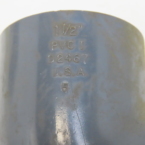Lasco 1-1/2" Slip Glue x 1-1/2" Slip Glue 90° Elbow Gray Sch 80 PVC Lot of 11