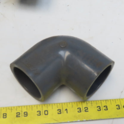Lasco 1-1/2" Slip Glue x 1-1/2" Slip Glue 90° Elbow Gray Sch 80 PVC Lot of 11