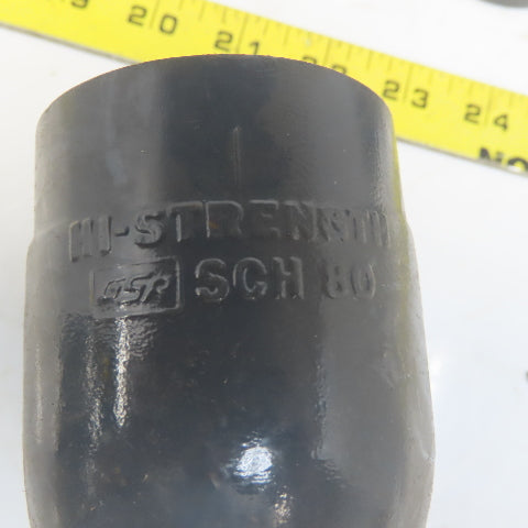 1-1/2" Slip Glue x 1-1/2" Slip Glue 90° Elbow Gray Sch 80 PVC Lot of 10