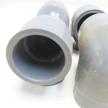 1-1/2" Slip Glue x 1-1/2" Slip Glue 90° Elbow Gray Sch 80 PVC Lot of 10