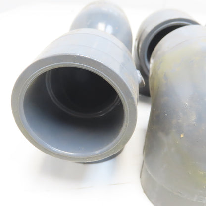 1-1/2" Slip Glue x 1-1/2" Slip Glue 90° Elbow Gray Sch 80 PVC Lot of 10
