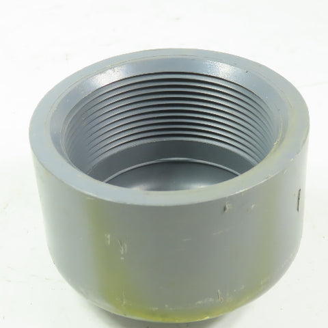 NIBCO 3" FPT Pipe Cap Gray  PVC Schedule 80