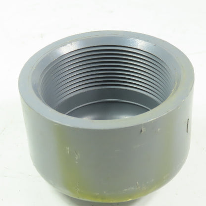 NIBCO 3" FPT Pipe Cap Gray  PVC Schedule 80