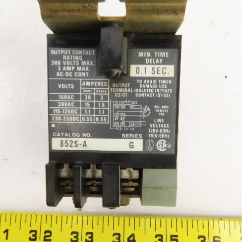 Allen Bradley 852S-A Ser G Solid State Timer Module 120V Line 300V Max Output