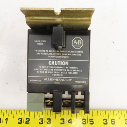 Allen Bradley 852S-A Ser G Solid State Timer Module 120V Line 300V Max Output