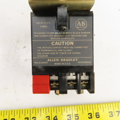 Allen Bradley 852S-A Ser F Solid State Timer Module 120V Line 300V Max Output