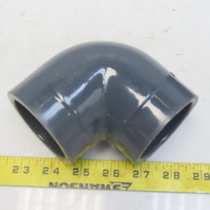 High Strength 2" 90° Elbow Gray PVC Schedule 80 Slip Glue Lot of 5