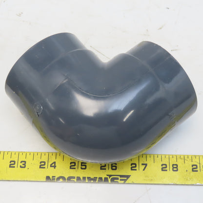High Strength 2" 90° Elbow Gray PVC Schedule 80 Slip Glue Lot of 5