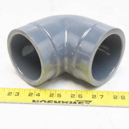 High Strength 2" 90° Elbow Gray PVC Schedule 80 Slip Glue Lot of 5