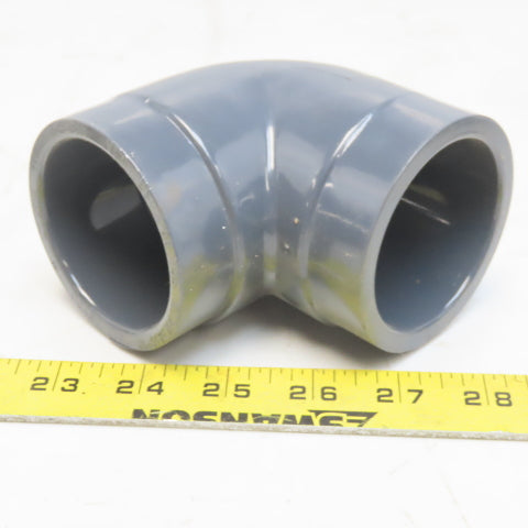 High Strength 2" 90° Elbow Gray PVC Schedule 80 Slip Glue Lot of 5